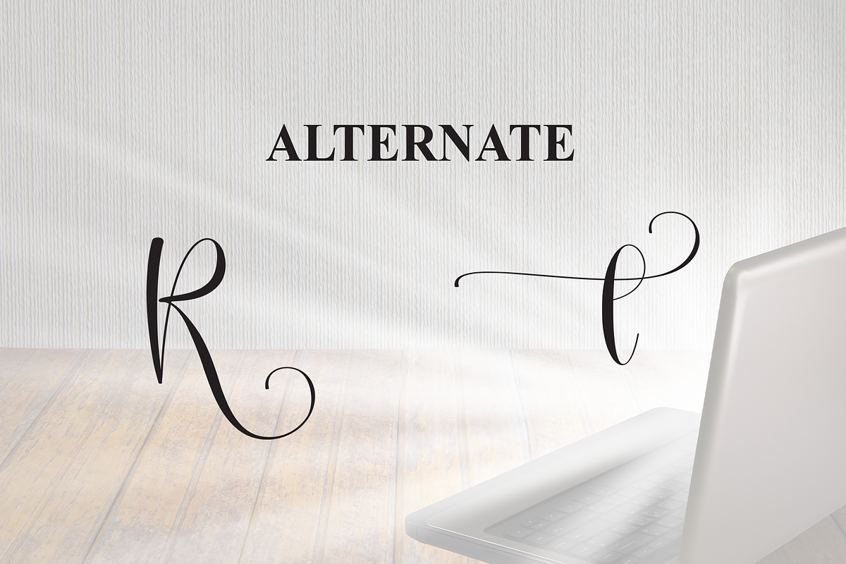 Radiate | Script Font, a Handwritten Font by Scratchones (Photo 8 of 9)