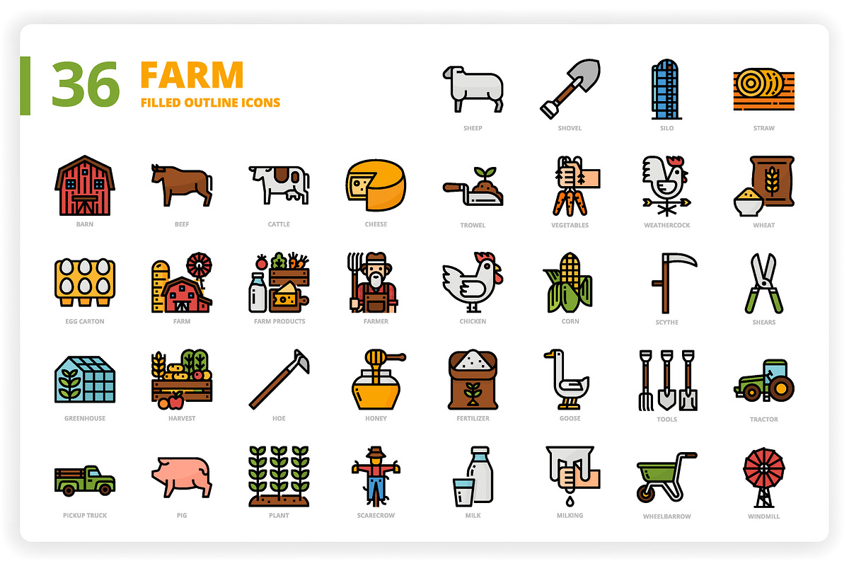 3,600 Icons x3 Styles, an Outline Icon by monkik (Photo 123 of 299)