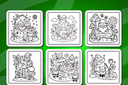 Christmas Santa Xmas Cozy Coloring, a Seasonal Illustration by Coco Bloom (Thumbnail 2 of 4)