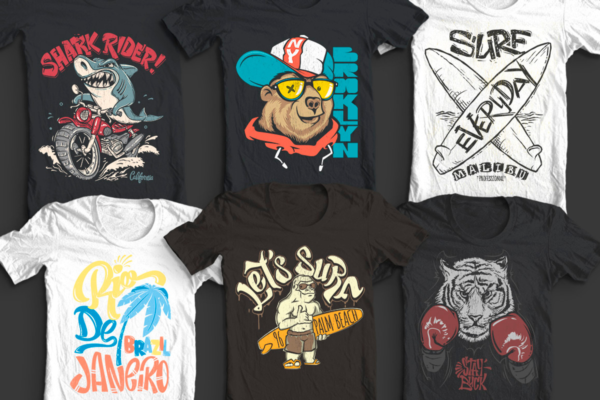 44 T-Shirt designs collection, an Illustration by Urbanshop (Photo 6 of 9)