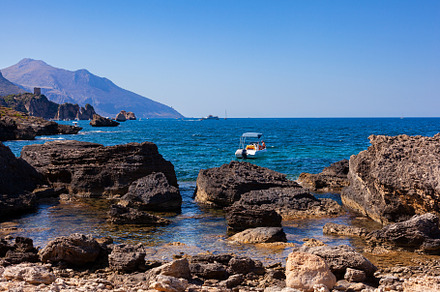 Paradise sea bay with azure water and beach view from coastline trail of Zingar, a Nature Photo by Bepslabor