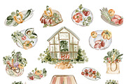 Hand-Painted Vegetable Clipart, a Food Illustration by LenArt (Thumbnail 4 of 15)
