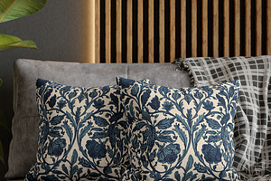 William Morris Blue Floral Pattern, a Pattern Graphic by elfy creative