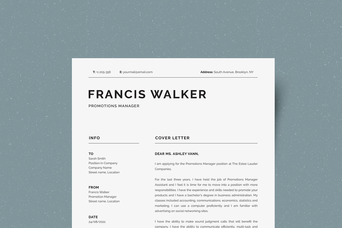Resume/CV, a Resume Template by UX-group (Photo 4 of 7)