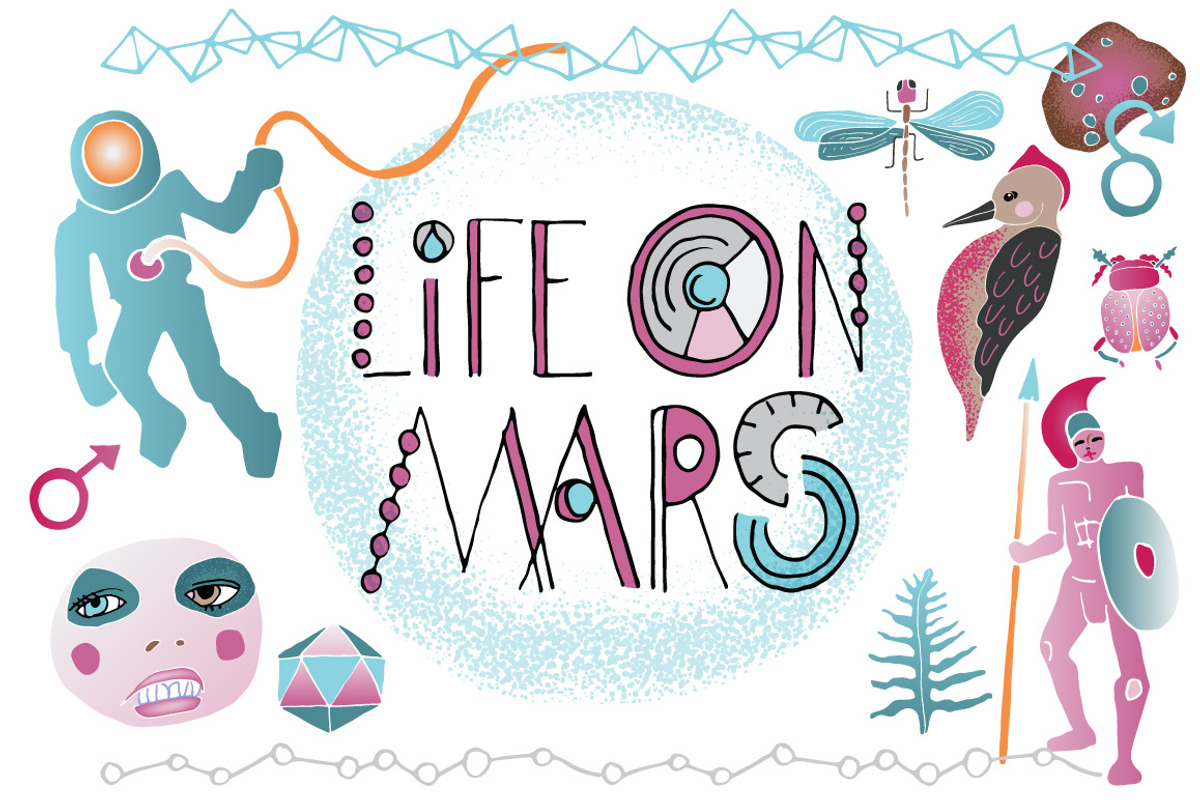 Space Illustrations: Life on Mars, a Technology Illustration by Marmalade Moon (Photo 1 of 5)