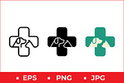 Pet Care Logo Set, a Solid Icon by Artonix (Thumbnail 1 of 2)