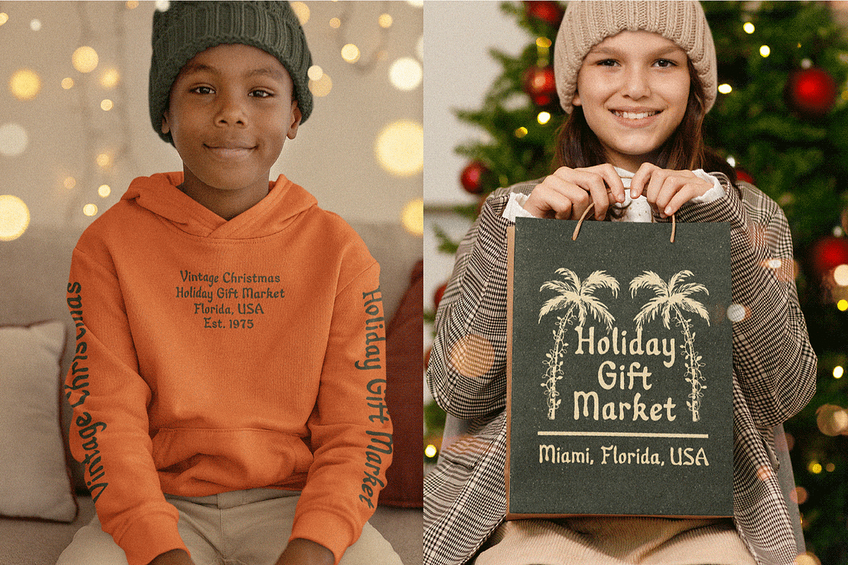 Vintage Christmas Collection: 3-in-1, a Blackletter Font by Bruised Goods (Photo 11 of 18)