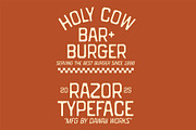 DW Razor Display Fonts, a Sans Serif Font by Dawaii Goods (Thumbnail 7 of 7)