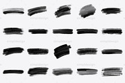 30 Chalky Stroke Photoshop Brushes, a Brush Add-On by SimplDesign (Thumbnail 2 of 3)