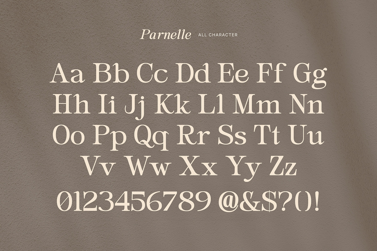Parnelle - Elegant Serif Font, a Serif Font by Youthlabs Studio (Photo 10 of 12)