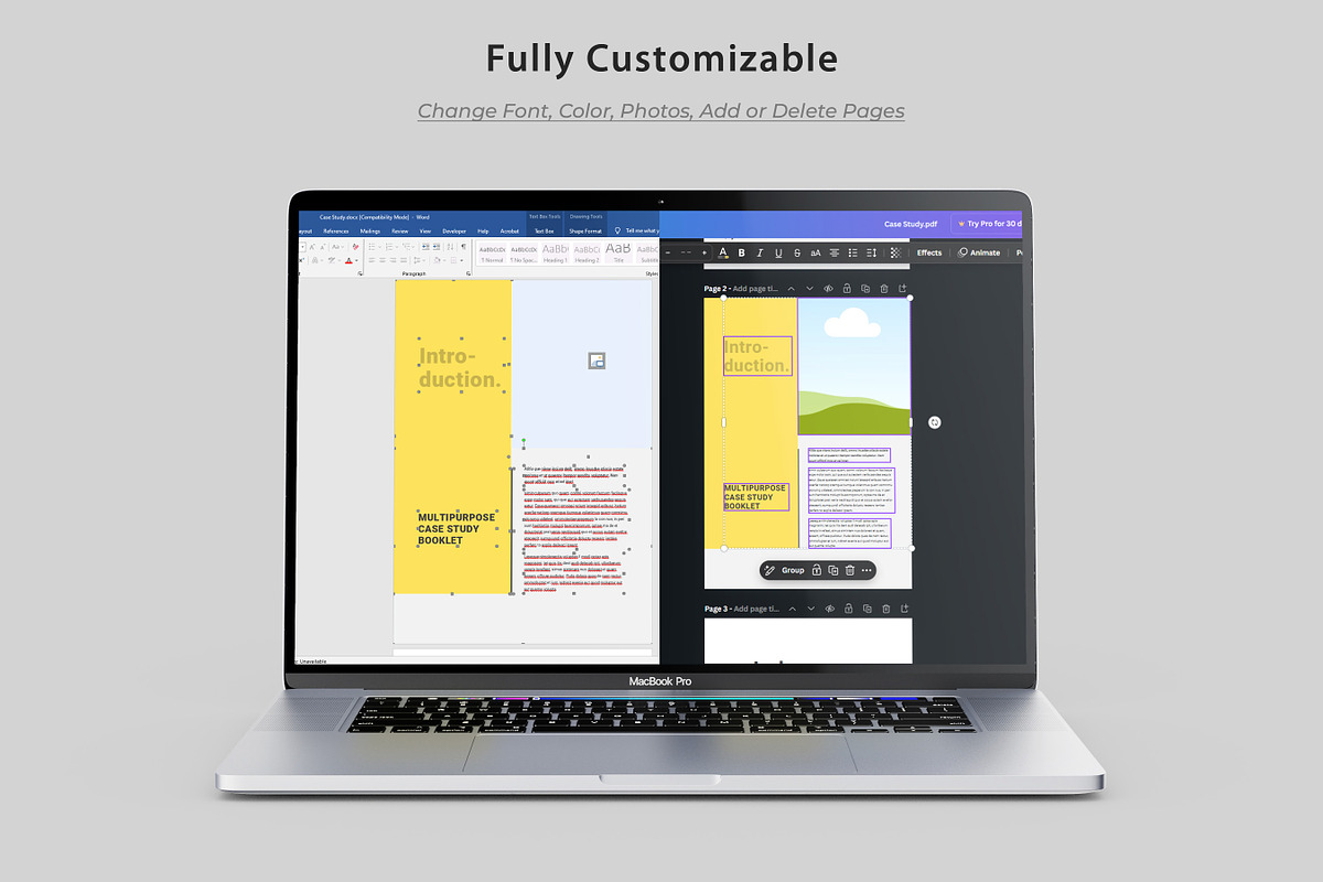 Case Study Template, Canva, MS word, a Stationery Template by Niofix (Photo 4 of 6)