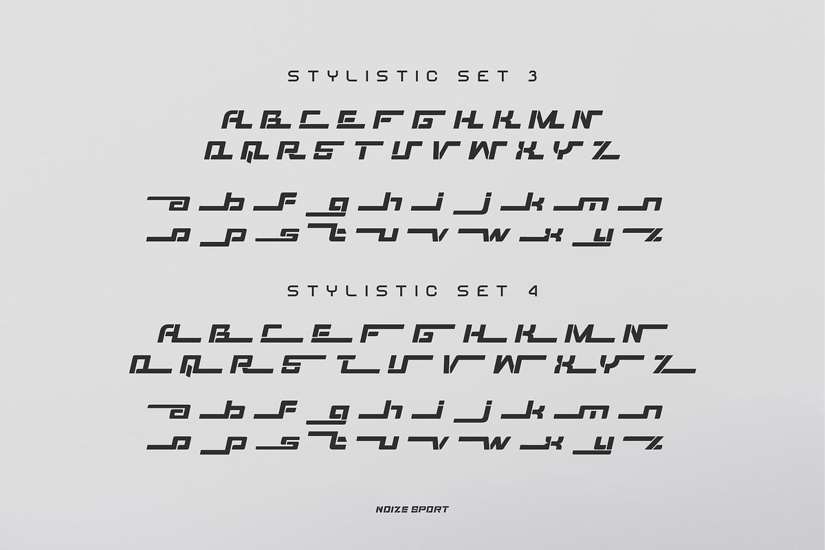 Noize Sport Typeface, a Sans Serif Font by alit design (Photo 5 of 16)