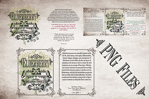 Elderberry Vintage Labels