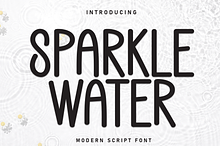 Sparkle Water | Script Font
