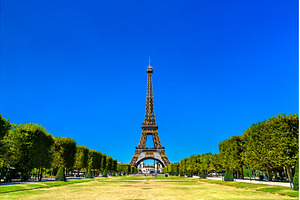 Eiffel Tower on the Champ de Mars in, an Architecture Photo by Leonid Andronov