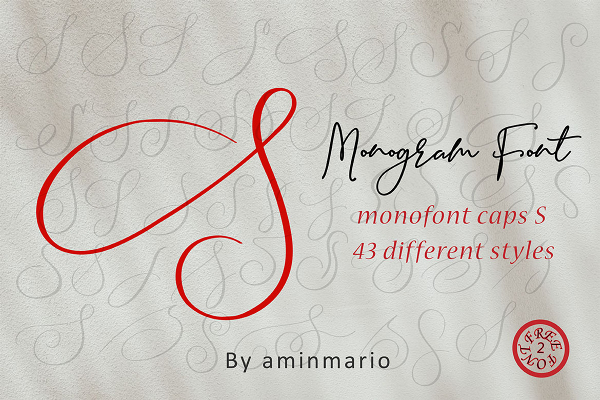 MONOGRAM S | Monofont caps S preview 7