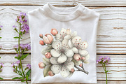 Whimsical Spring Flower Clipart, an Illustration by OK Design (Thumbnail 5 of 6)