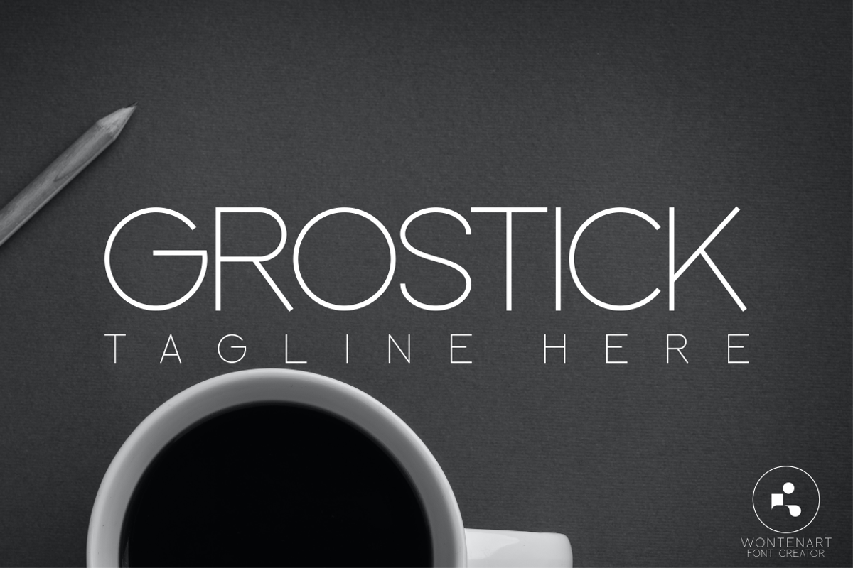 Grostick Lite multilingual Font, a Sans Serif Font by Monoletter Studio (Photo 4 of 6)