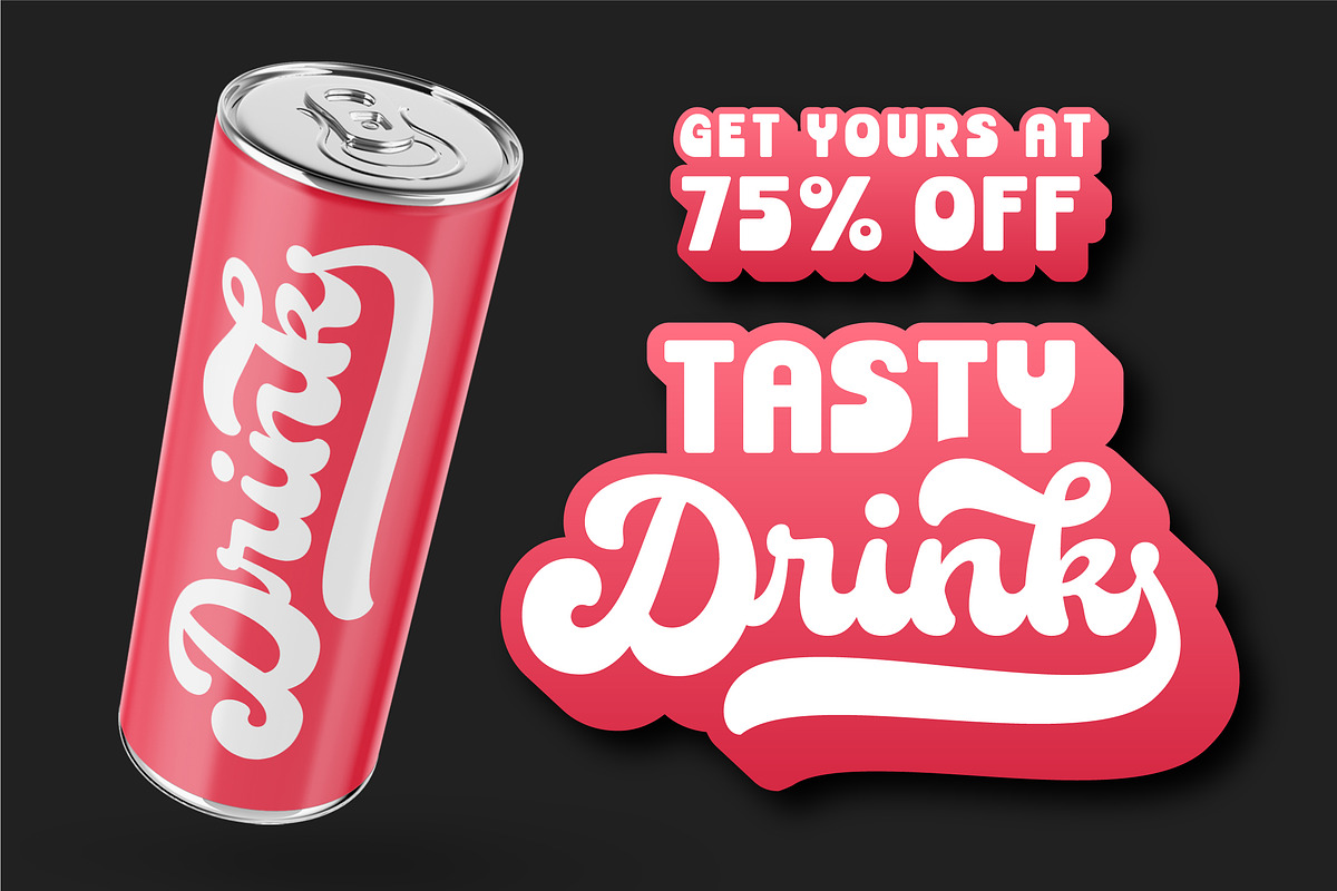 Brenson Charlotte - Retro Font Duo, a Script Font by Grezline Studio (Photo 3 of 14)