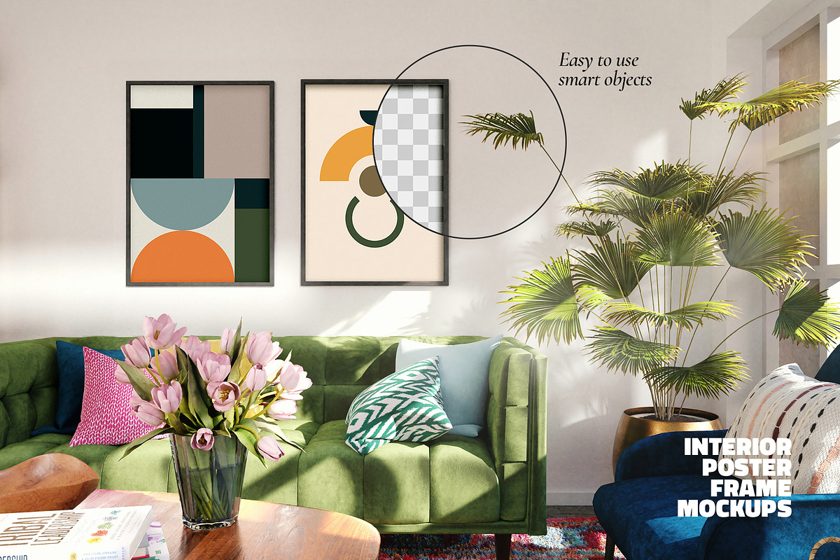 Poster Mockup Set Modern Interior #1, a Product Mockup by LEROY Design (Photo 5 of 5)