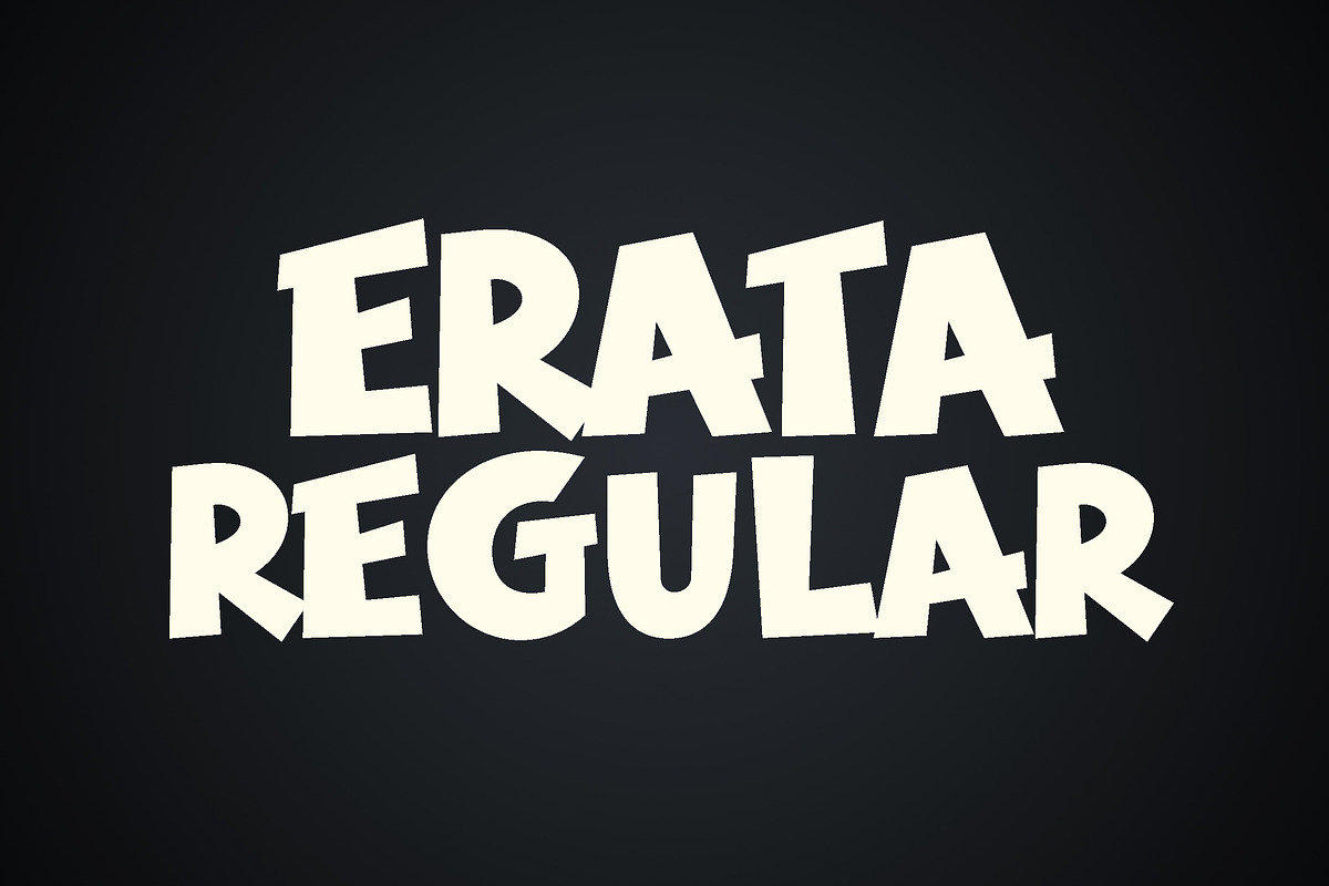 Erata - Bold display type font, a Font by Fontcastle (Photo 3 of 7)