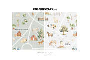 Rustic countryside farm map pattern, a Pattern Graphic by Milatoo (Thumbnail 4 of 4)