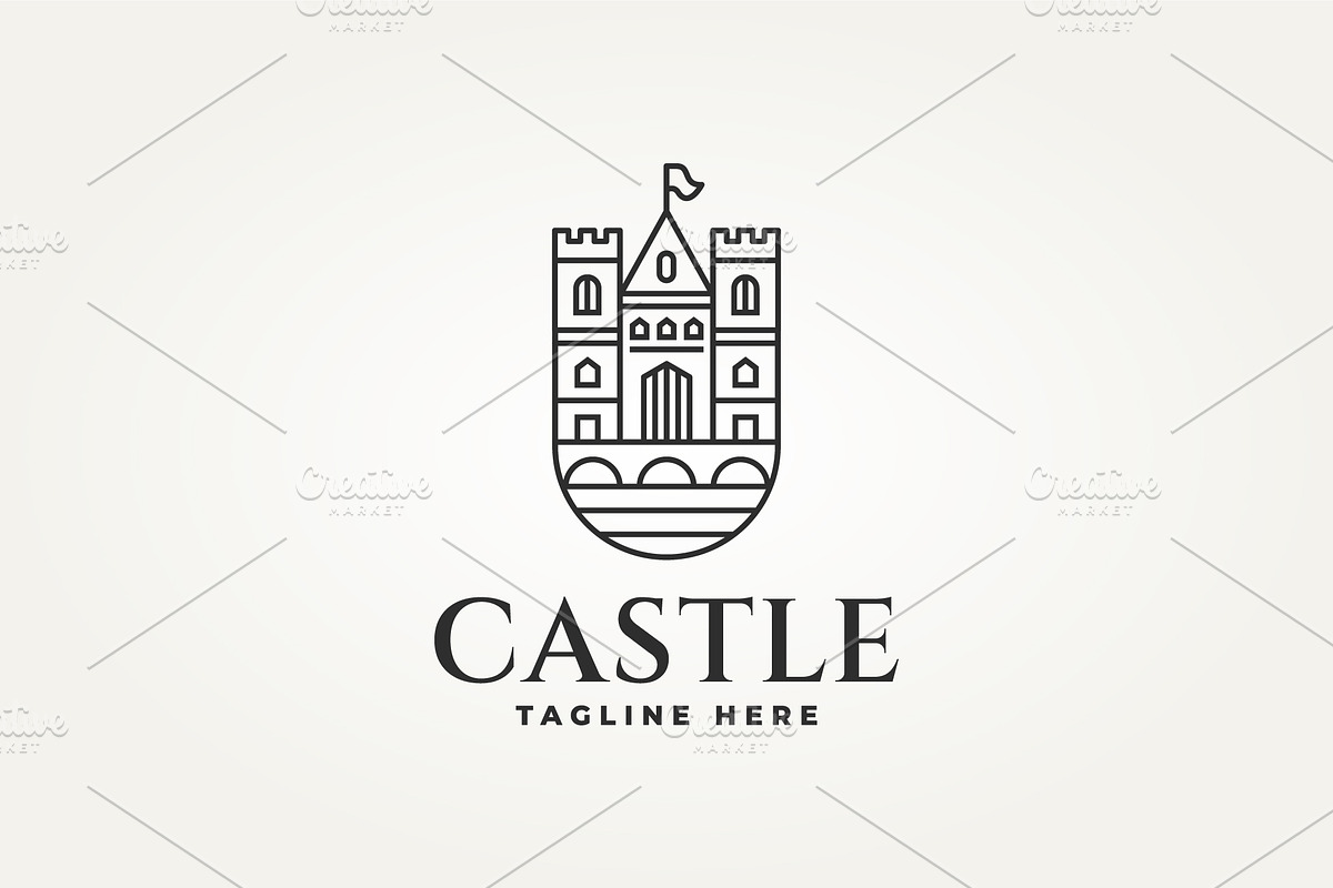 majestic medieval castle logo, a Branding & Logo Template by Blazybone (Photo 2 of 2)