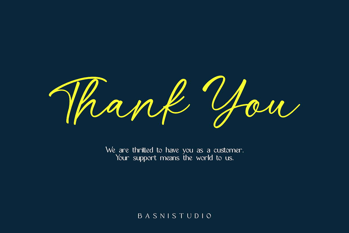 Bongstand – Elegant Handwritten Font, a Script Font by Basnistudio (Photo 10 of 10)