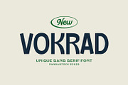 Vokrad - Minimal Sans Font, a Sans Serif Font by Imoodev (Thumbnail 1 of 5)