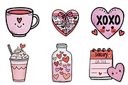 Cute Valentine Clipart, an Illustration by CreationArt (Thumbnail 5 of 7)