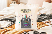 Cat and Animals Funny Birthday PNG, a Graphic by GlitterCraft (Thumbnail 73 of 101)