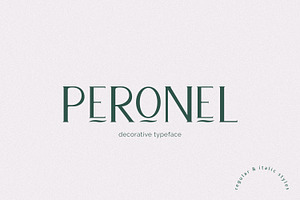 Peronel, Decorative font