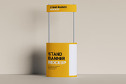 Stand Banner Mockup, a Merchandise Mockup by HanaSaka_Studio (Thumbnail 1 of 5)