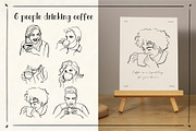COFFEE LINE ART ILLUSTRATIONS, a Food Illustration by La Petite Line Art (Thumbnail 4 of 12)