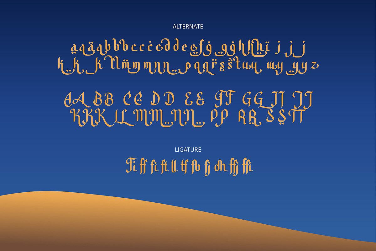 Ammar Arabic Font Style, a Script Font by bazzier_graphik (Photo 3 of 10)