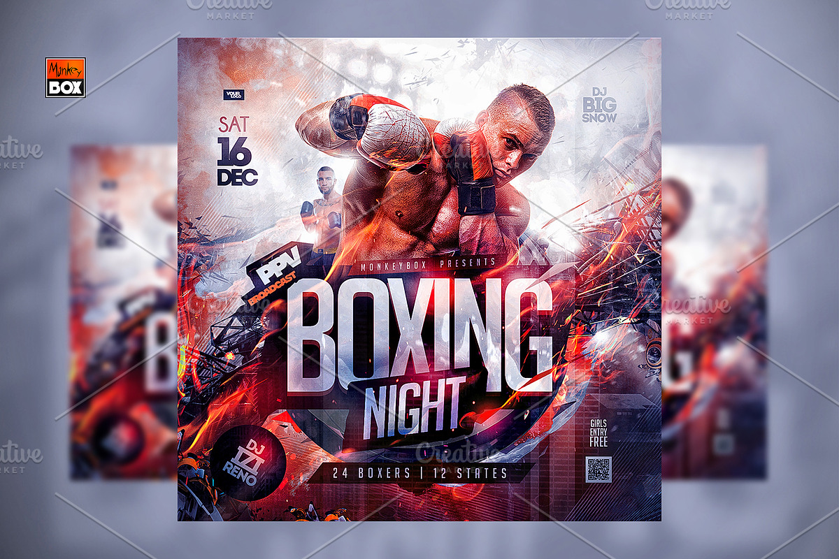 Boxing Flyer, a Flyer Template by MonkeyBOX (Photo 1 of 4)