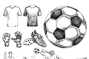 Soccer Drawing, an Illustration by Paperboxshop (Thumbnail 2 of 3)