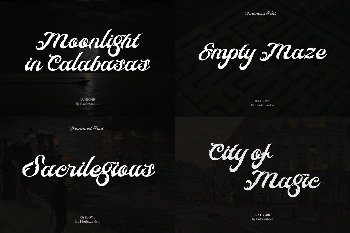 Blackletter Tattoo Font Bundle, a Blackletter Font by Flawless And Co (Photo 7 of 10)