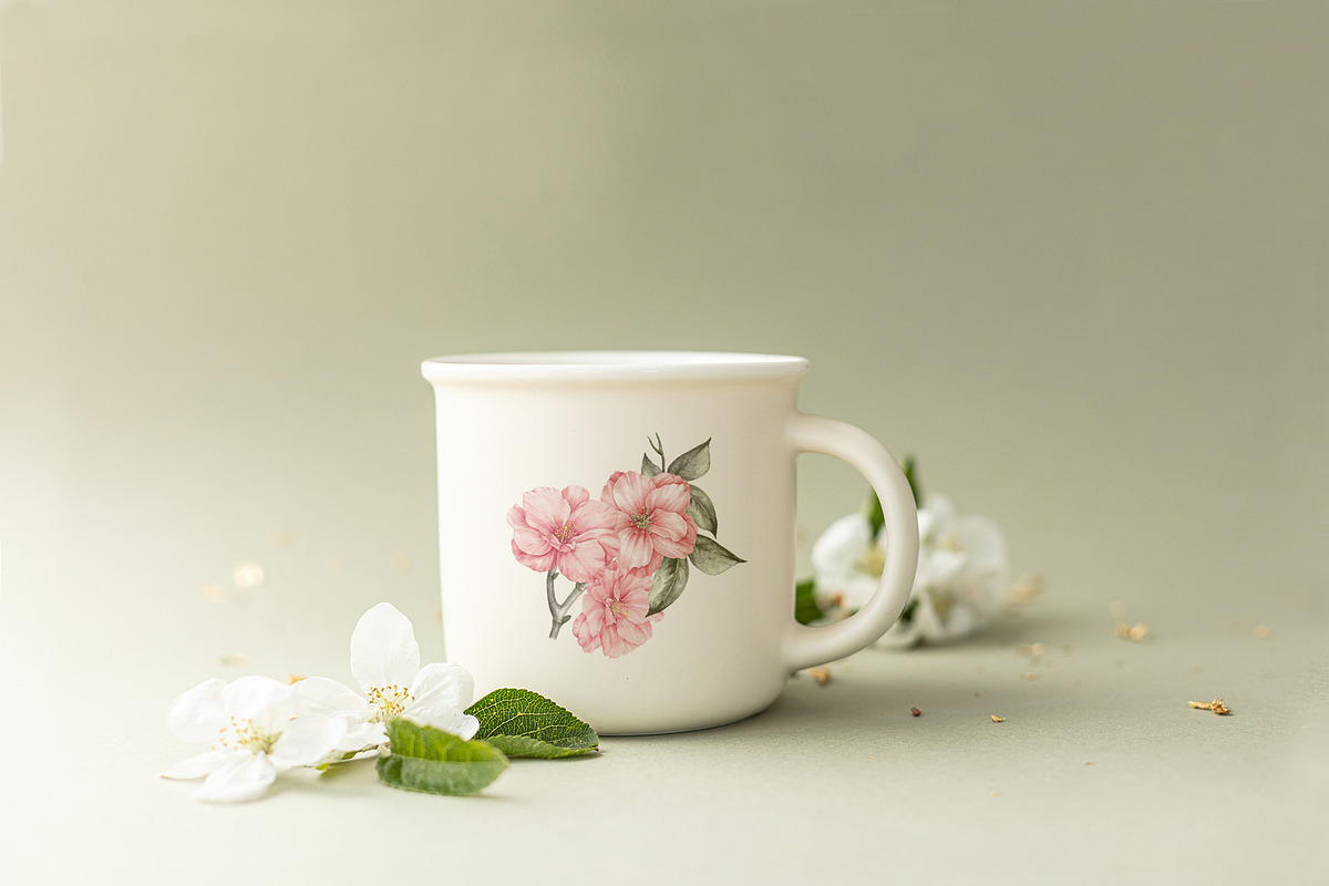 Sakura cherry blossom watercolor PNG, an Illustration by Kotkoa (Photo 7 of 8)