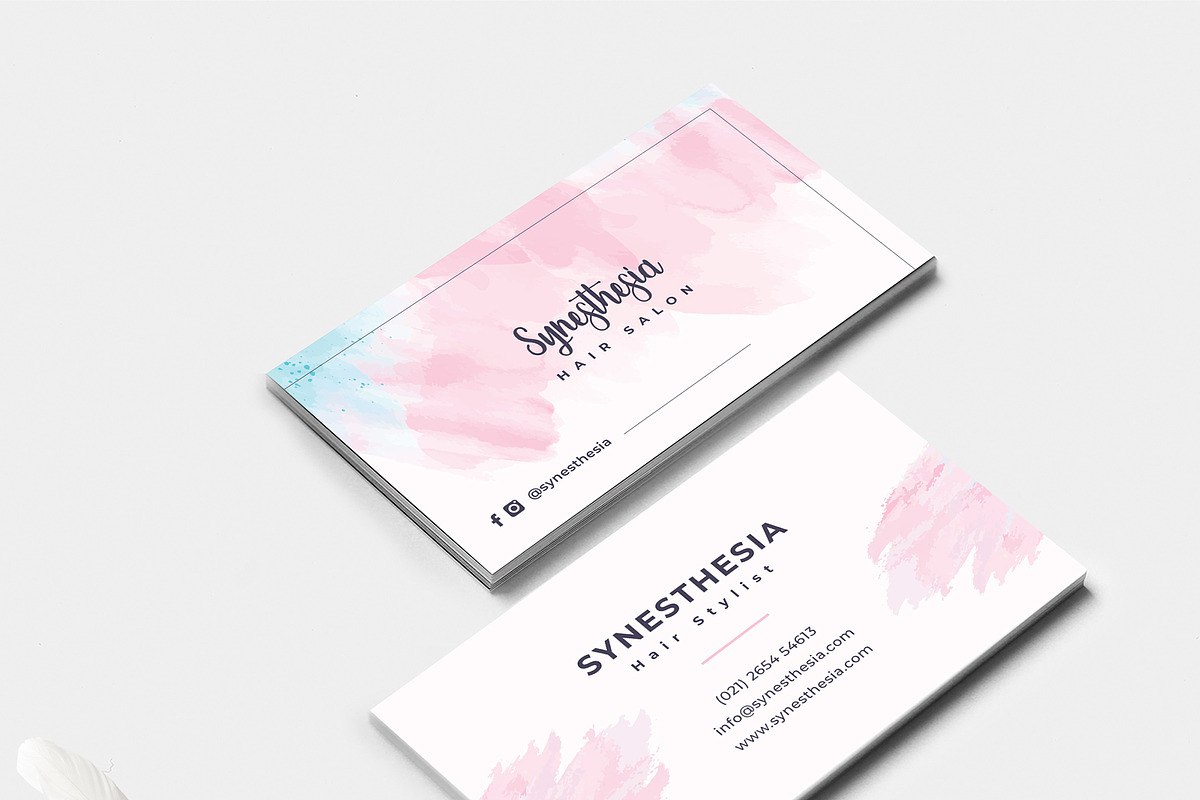 Hair Stylist Business Card, a Business Card Template by TelaTemplates (Photo 5 of 7)