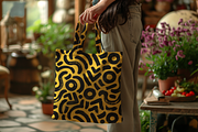 Hand Tote Bag Mockup B03, an Advertising Mockup by Northern Kraft (Thumbnail 4 of 8)
