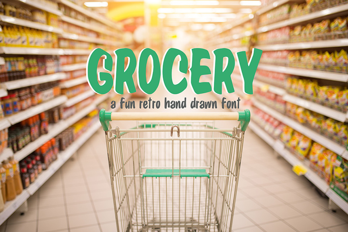 Grocery Hand Drawn Font