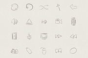 80 Hand Drawn Vector Icons, an Icon by Jamie Pickering (Thumbnail 2 of 5)