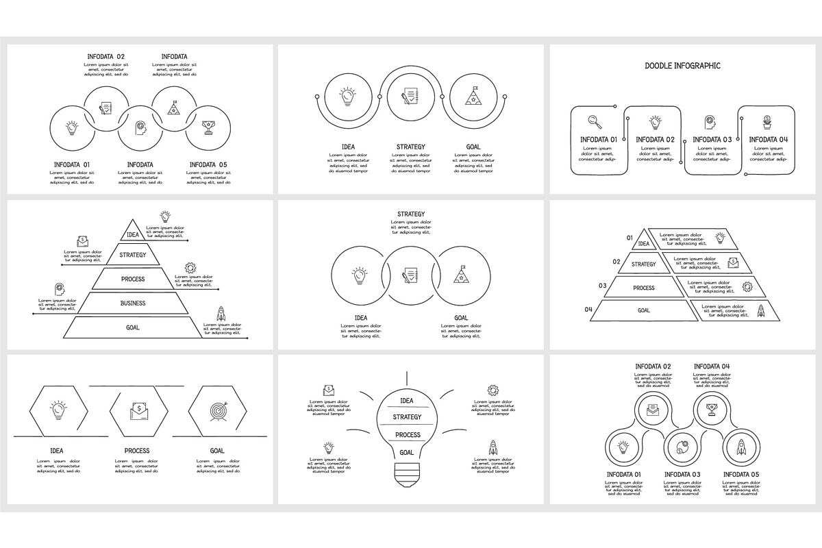 Set Doodle Presentation Canva preview 8