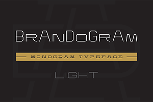 Brandogram Light - Monogram Typeface