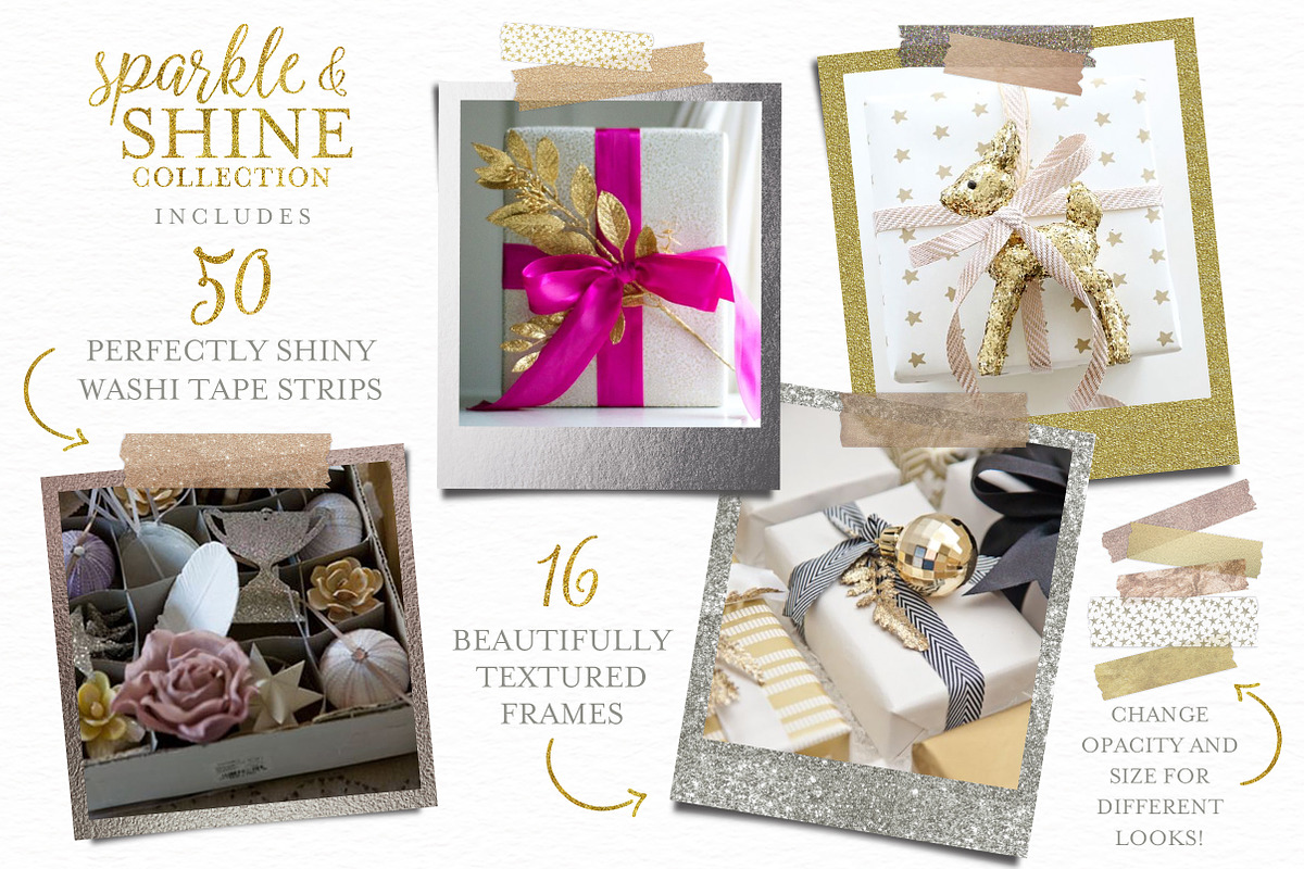 Glitter Washi Tape and Frames, a Templates & Theme by patternpop studio (Photo 2 of 5)