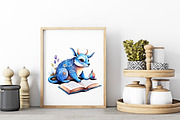 Chubby Animals Reading Book Clipart, an Illustration by Wow Magic (Thumbnail 4 of 4)