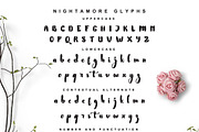 Nightamore Brush + Bonus Font, a Script Font by FHFont (Thumbnail 8 of 9)