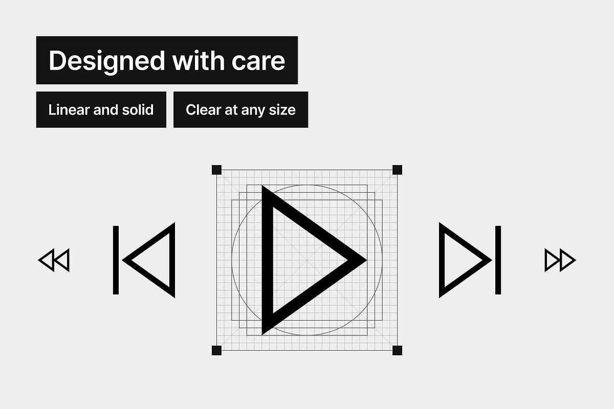 Media Controls Medium - 58 icons, an Outline Icon by Pictomate (Photo 3 of 7)
