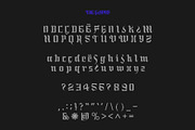 KT Cement - Experimental Blackletter, a Blackletter Font by Kulturë Type (Thumbnail 6 of 8)